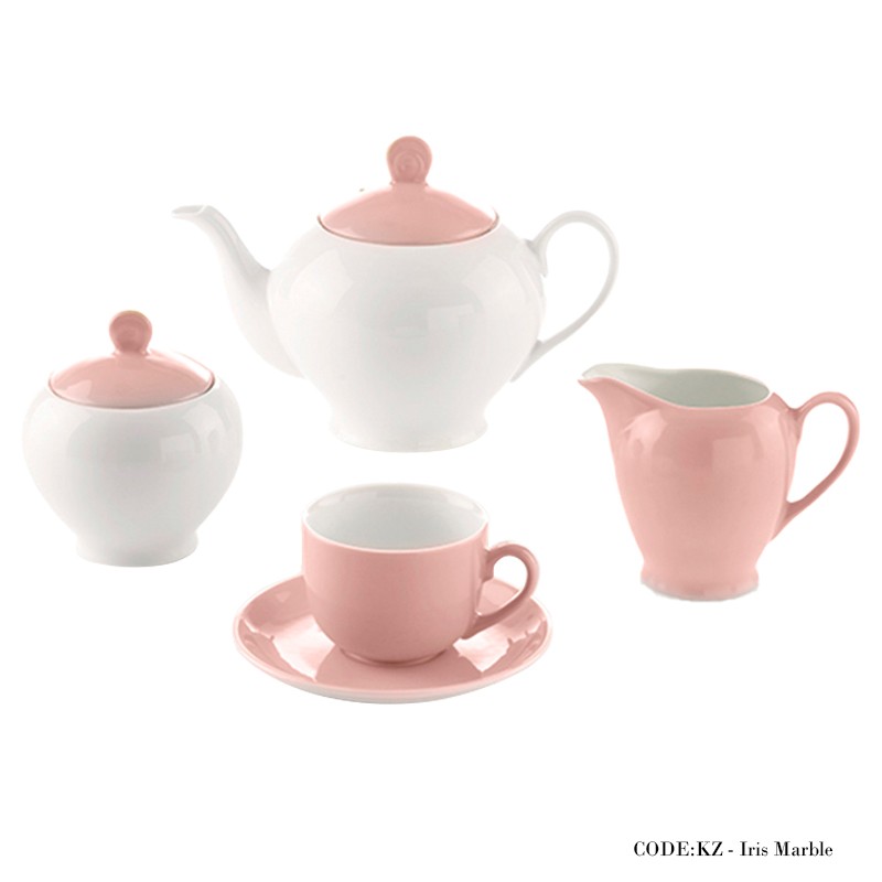 سرویس چای خوری 17 پارچه آیریس ماربل سری آلگرو