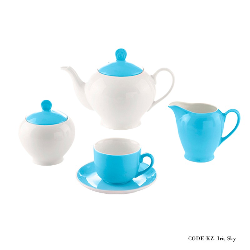 سرویس چای خوری 17 پارچه آیریس آسمان سری آلگرو