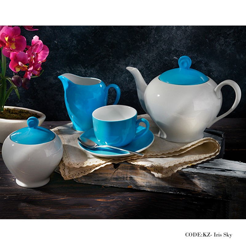 سرویس چای خوری 17 پارچه آیریس آسمان سری آلگرو
