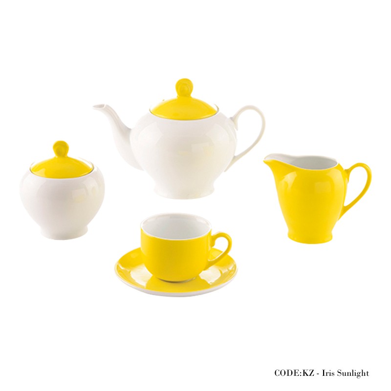 سرویس چای خوری 17 پارچه آیریس آفتاب سری آلگرو