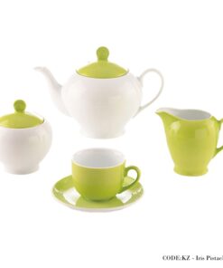 سرویس چای خوری 17 پارچه آیریس پسته سری آلگرو