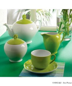 سرویس چای خوری 17 پارچه آیریس پسته سری آلگرو