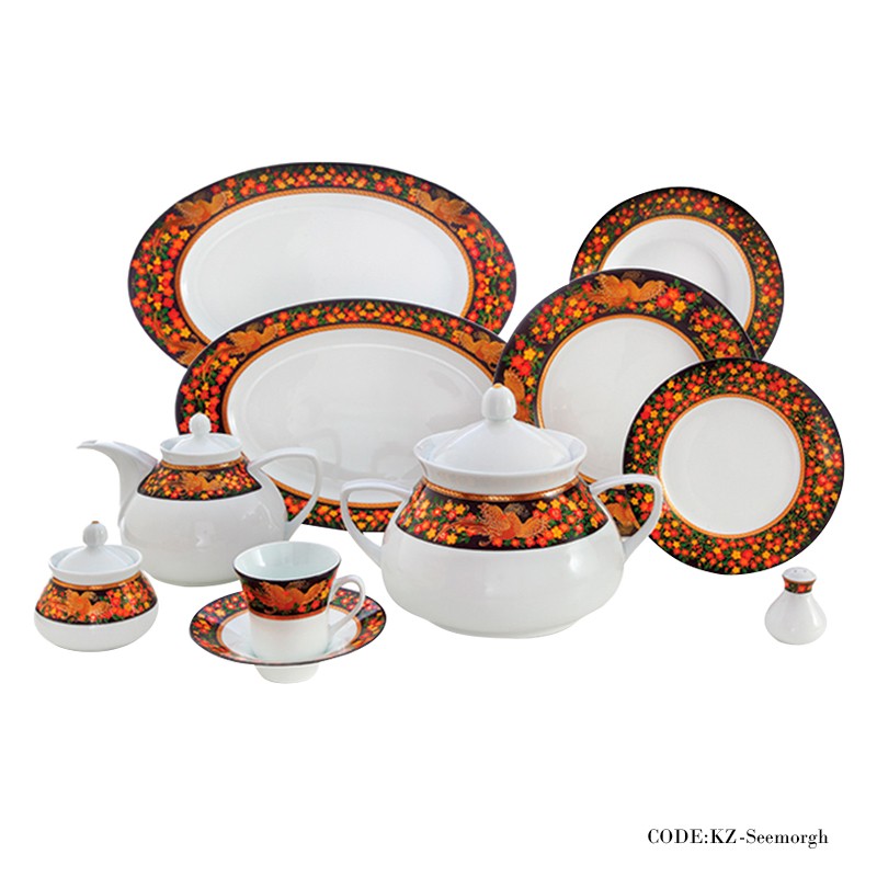 سرویس غذاخوری 108 پارچه سیمرغ سری شهرزاد