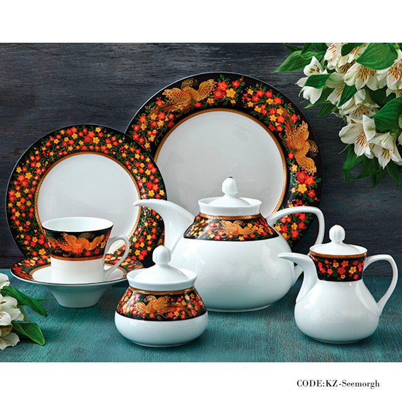 سرویس غذاخوری 108 پارچه سیمرغ سری شهرزاد