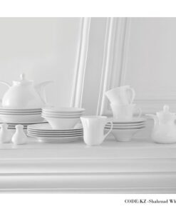 سرویس غذاخوری 108 پارچه سفید سری شهرزاد