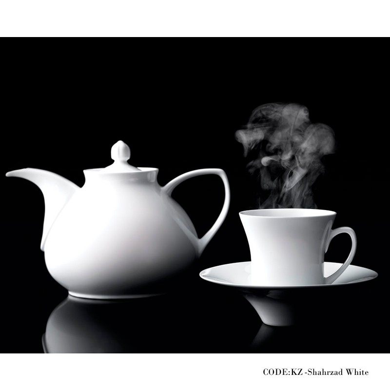 سرویس غذاخوری 108 پارچه سفید سری شهرزاد