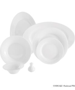 سرویس 35 پارچه غذاخوری سفید سری شهرزاد