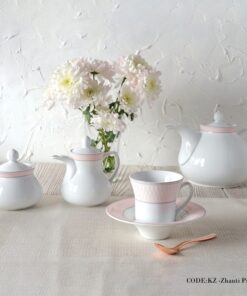 سرویس غذاخوری 108 پارچه ژانتی صورتی سری شهرزاد