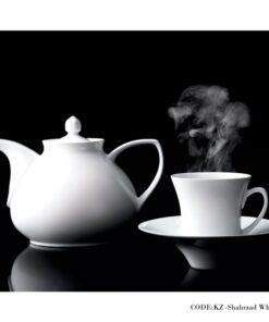 سرویس چای خوری 18 پارچه سفید سری شهرزاد