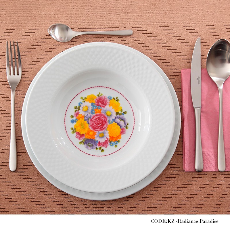 سرویس غذاخوری 28 پارچه پارادایز سری رادیانس
