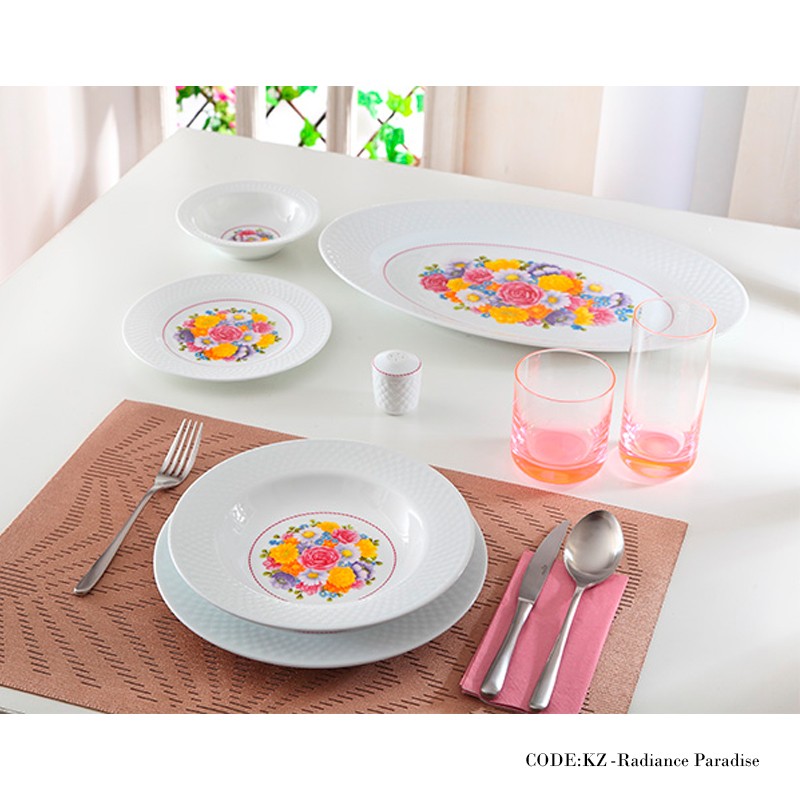 سرویس غذاخوری 28 پارچه پارادایز سری رادیانس