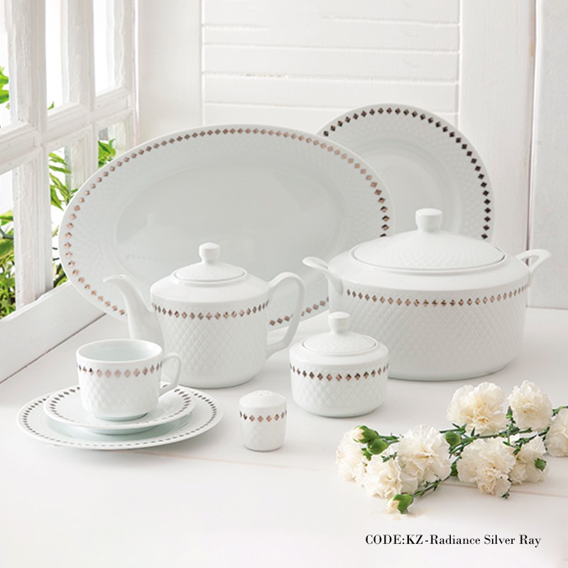 سرویس غذاخوری 102 پارچه سیلورری سری رادیانس