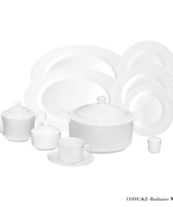 سرویس غذاخوری 102 پارچه سفید سری رادیانس