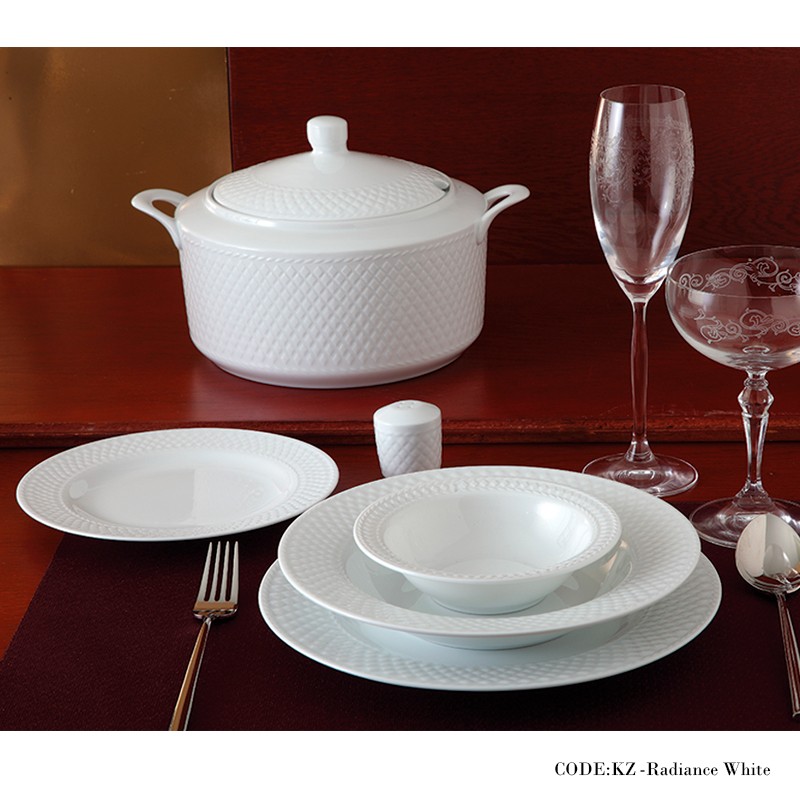 سرویس غذاخوری 102 پارچه سفید سری رادیانس