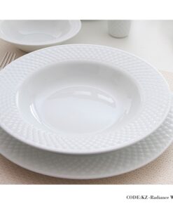 سرویس غذاخوری 102 پارچه سفید سری رادیانس