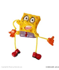 مجسمه آهنربایی باب اسفنجی مدل شلوار طوسی