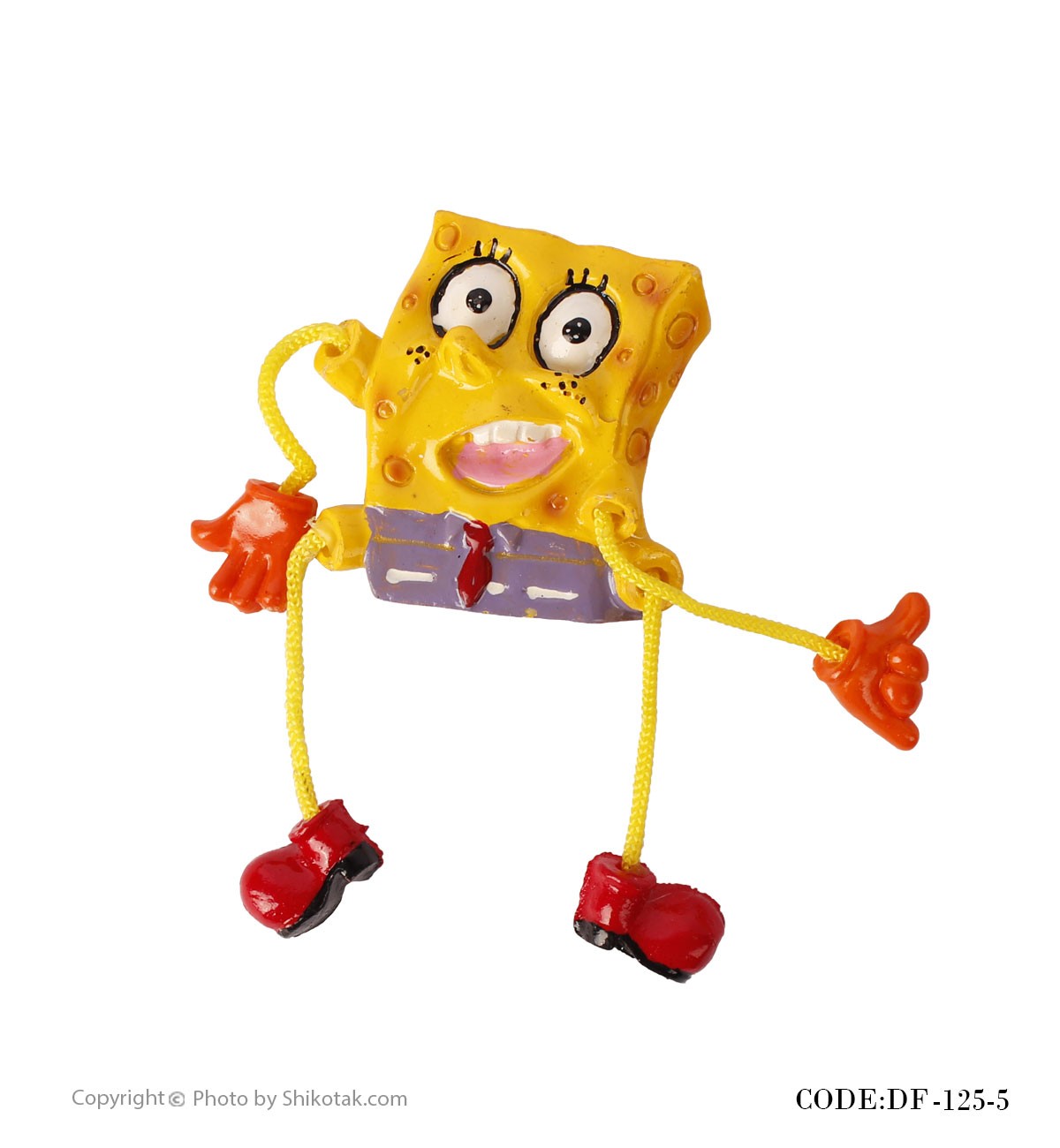 مجسمه آهنربایی باب اسفنجی مدل شلوار طوسی