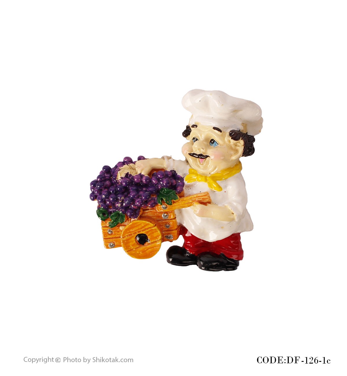 مجسمه آهنربایی سرآشپز مدل انگور فروش