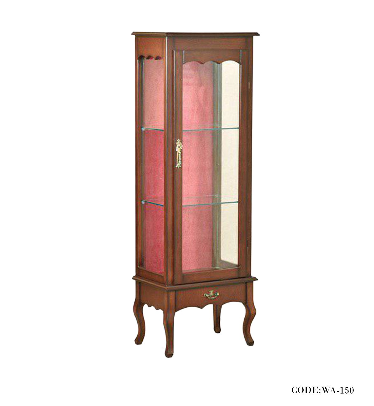 ویترین سه طبقه ساده تک کشو سری 150