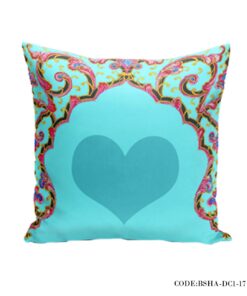 کاور کوسن سری سنتی طرح قلب آبی