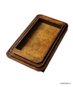 سینی چوبی سه عددی مدل گلایل