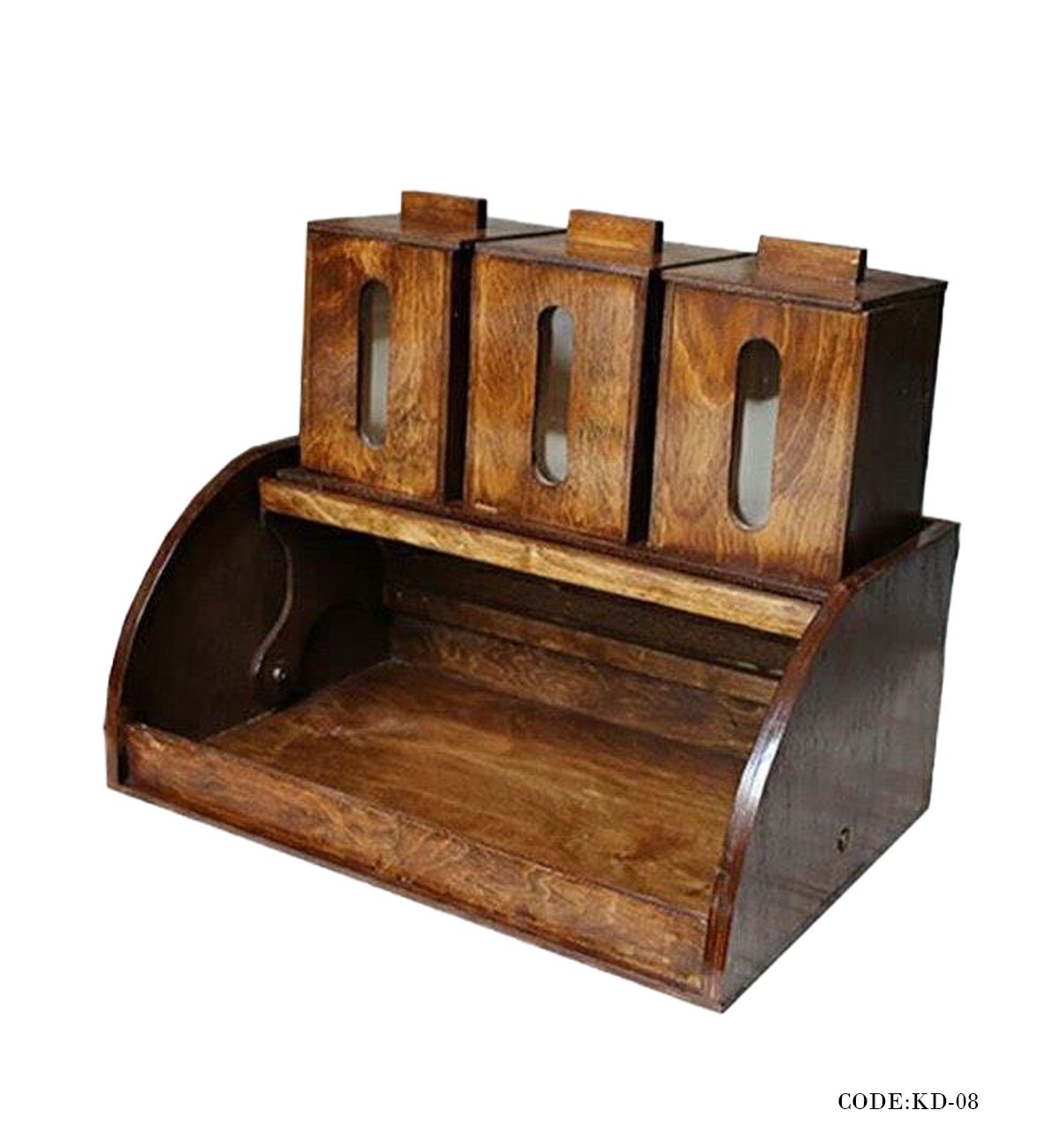 ست پاسماوری و جای نان چوبی مدل اقاقیا