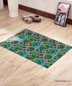 فرش اتاق پسرانه طرح جاده مارپیچ مدل Road