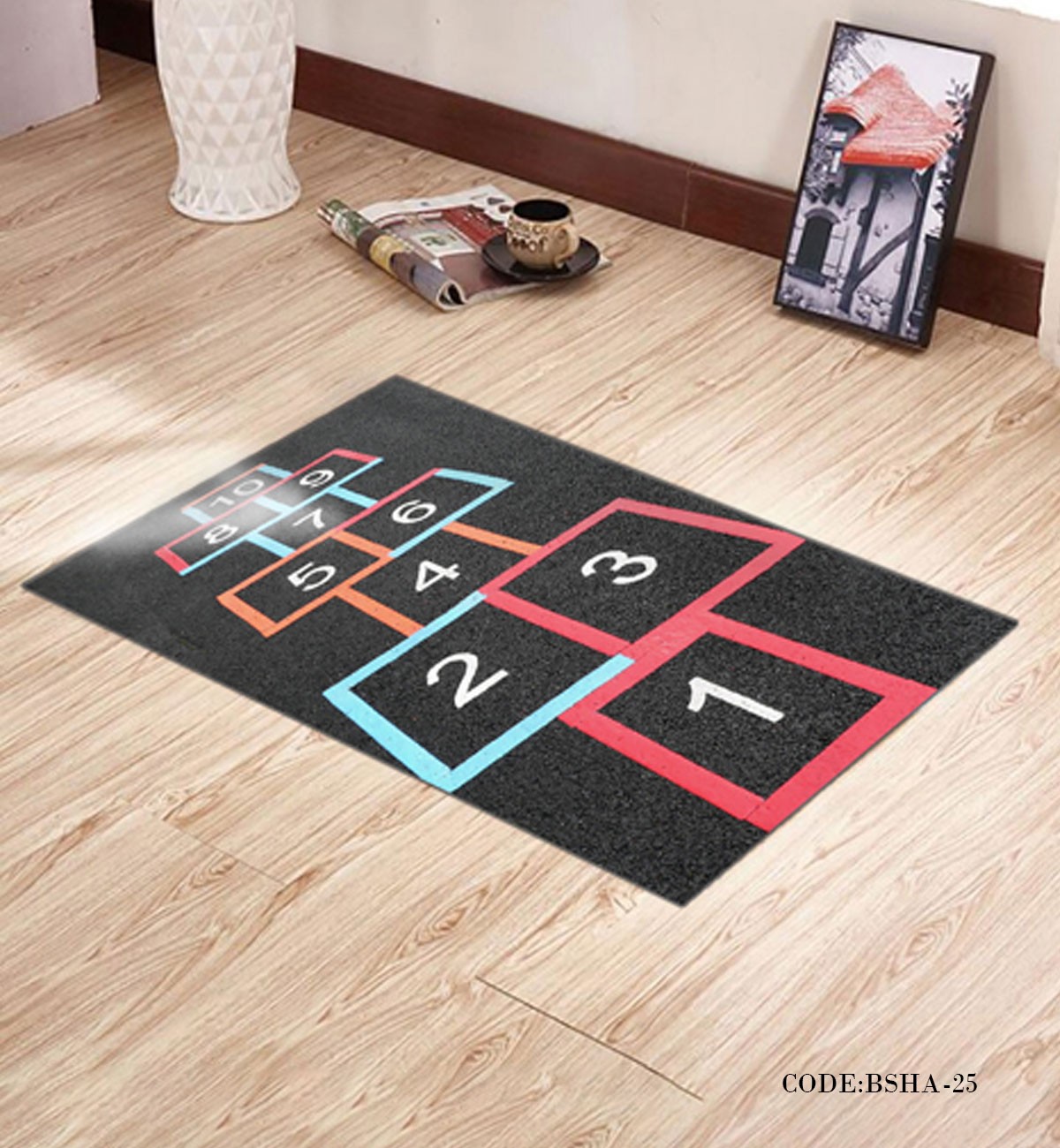 پادری و فرش اتاق کودک طرح لی لی مدل 25