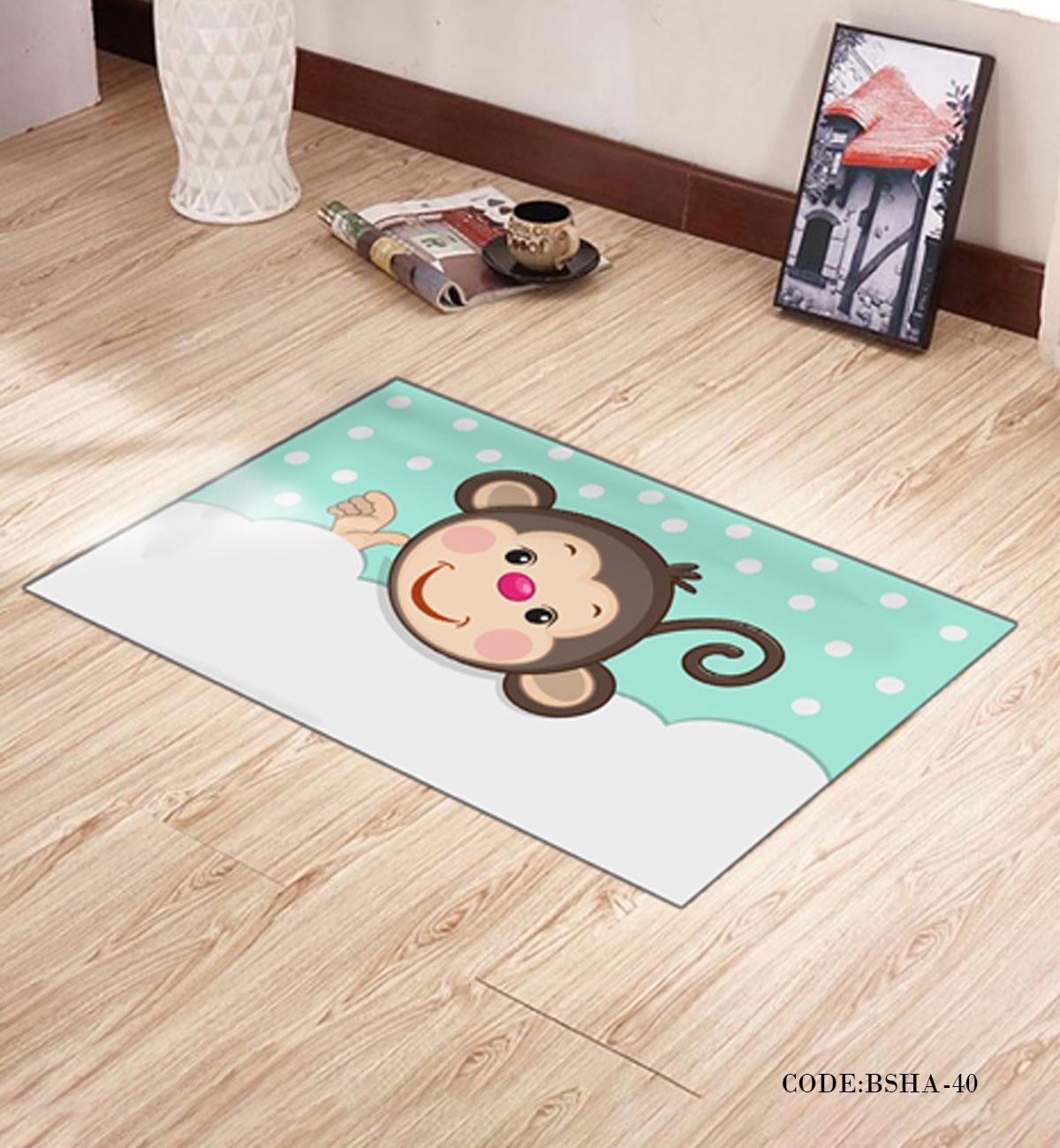 پادری اتاق کودک طرح میمون مدل 40