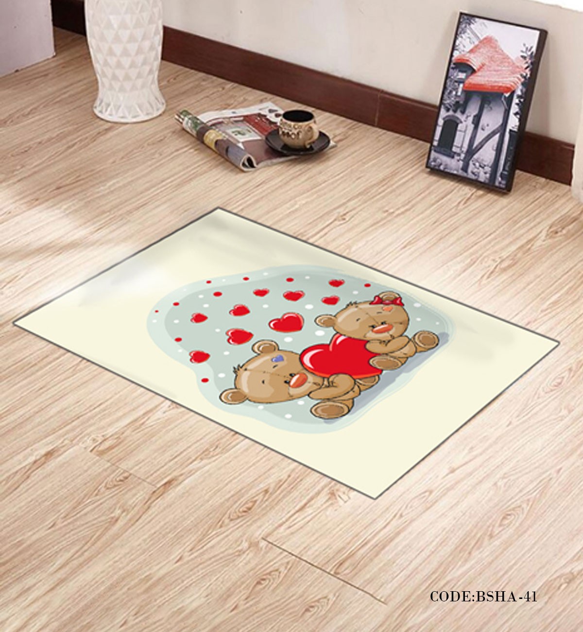 پادری اتاق کودک طرح خرس مهربان مدل 41