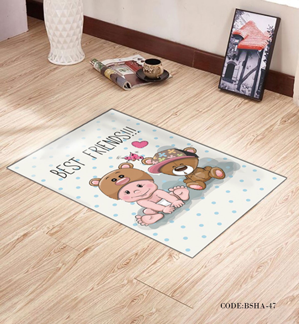 پادری اتاق کودک طرح BEST FRIENDS مدل 47