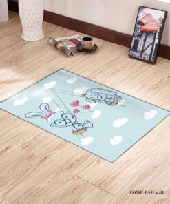 فرش و پادری اتاق کودک طرح خرگوش مدل 48