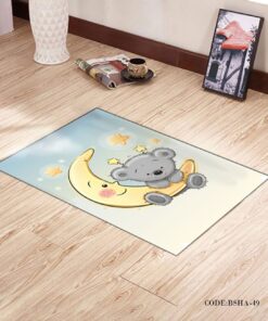 فرش و پادری اتاق کودک طرح ماه مدل 49