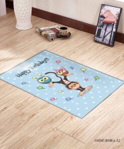 فرش و پادری اتاق کودک طرح MONKEY مدل 52