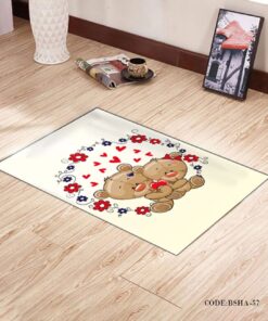 فرش و پادری اتاق کودک طرح LOVELY BEAR مدل 57