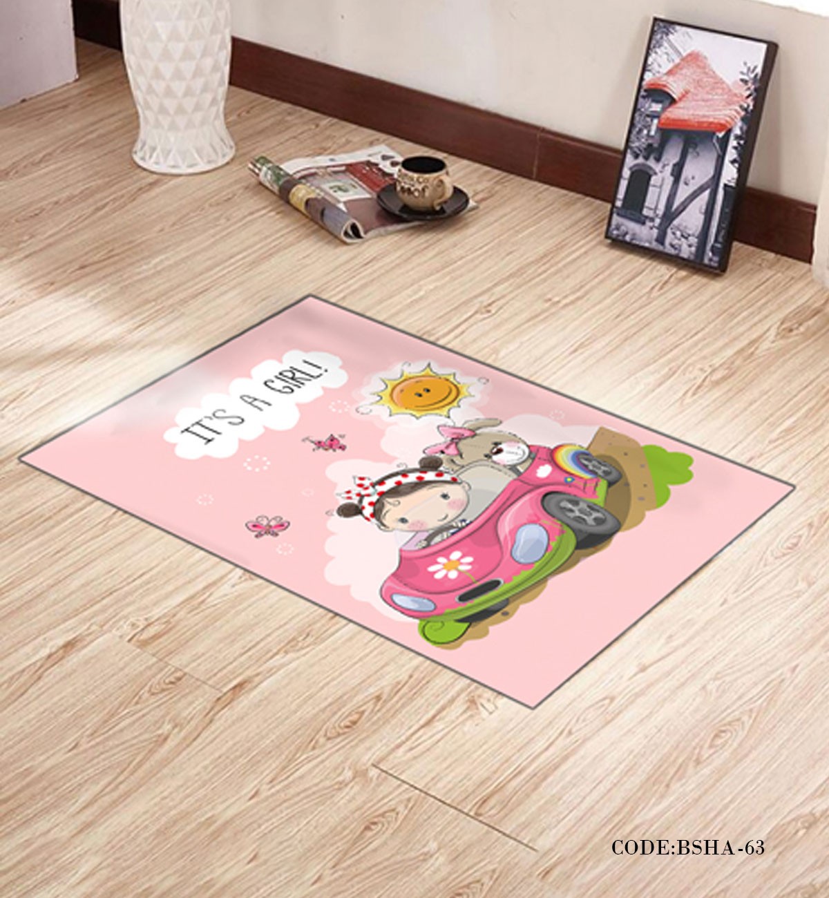 فرش و پادری اتاق کودک طرح پیک نیک2 مدل 63
