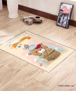 فرش و پادری اتاق کودک طرح HAPPY BEAR مدل 66