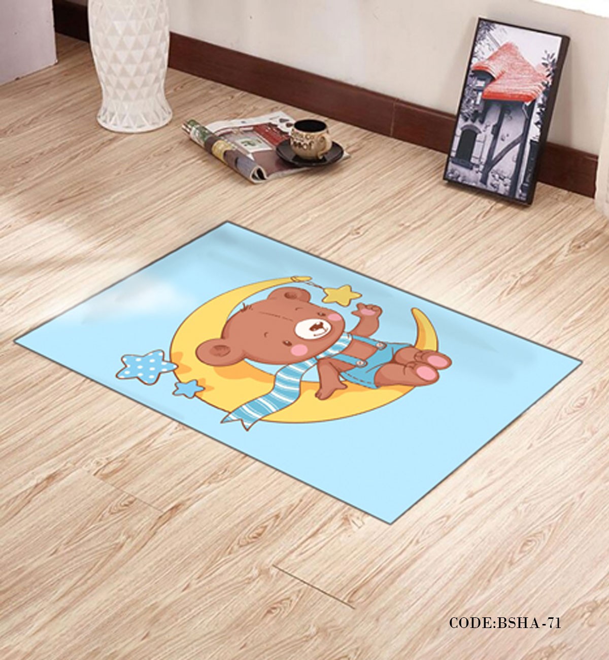 پادری و فرش اتاق کودک طرح DREAM BEAR مدل 71