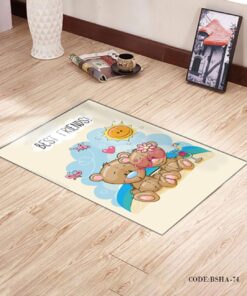پادری و فرش اتاق کودک طرح خرس های شاد مدل 74