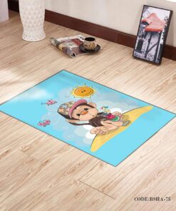 پادری و فرش اتاق کودک طرح میمون در جزیره مدل 75
