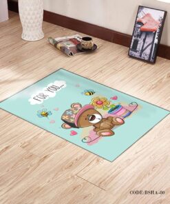 فرش و پادری اتاق کودک طرح گلدان مدل 80