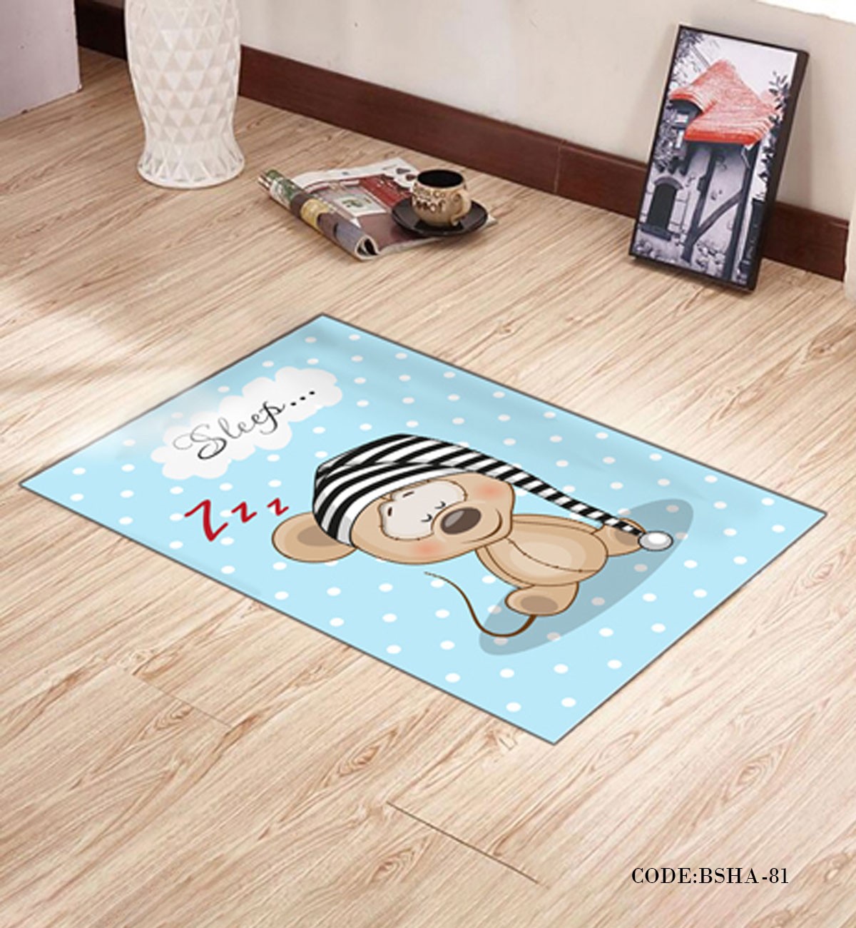 فرش و پادری اتاق کودک طرح SLEEP مدل 81