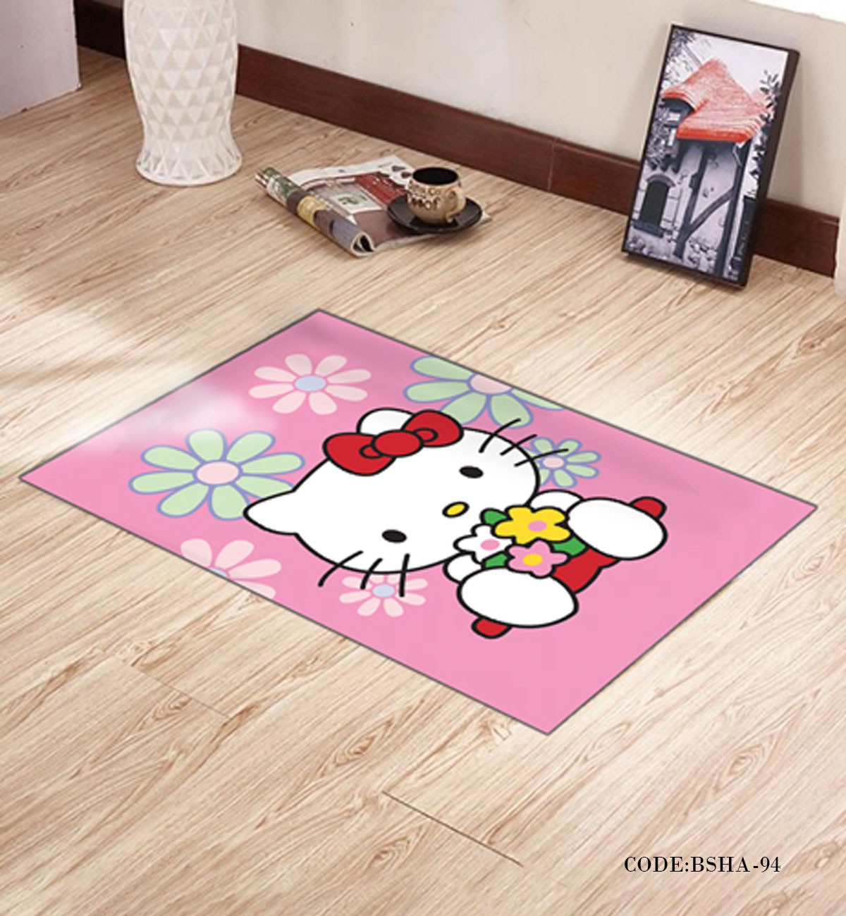 پادری و فرش اتاق کودک طرح کیتی مدل 94