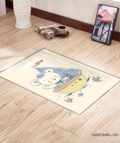 پادری و فرش اتاق کودک طرح خرس ملوان مدل 105