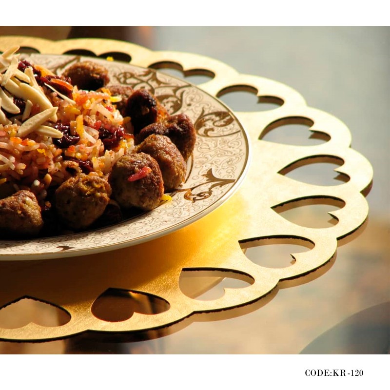 سرویس 2 نفری زیر بشقابی قلبی رومادون سری 120