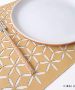 سرویس 2نفره زیر بشقابی مدل گل سری 132