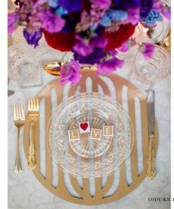 ست زیر بشقابی گرد 2 نفره سری 136