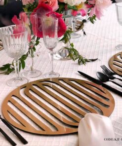 ست زیر بشقابی گرد 2 نفره سری 136