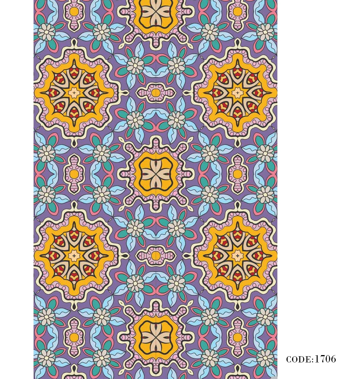 پرده زبرا طرح مناره مدل 1706