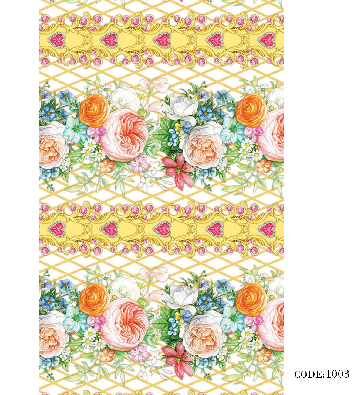 پرده زبرا طرح قلبی مدل 1003